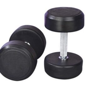 SV-3002 Fixed Black Rubber Dumbbell