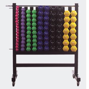 SV-3004B Dumbbell Rack con ruote per 44 paia vinyl neo dumbells