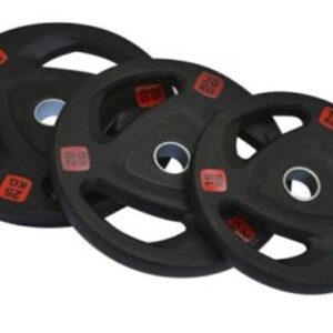 SV-3007A 3 fori Black Rubber Coated Olympic Plate
