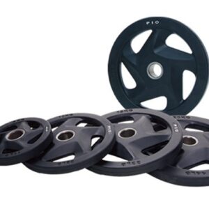 SV-3009 5 foris Black Rubber Coated Olympic Plate