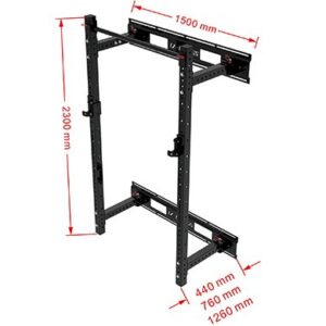 SV-Q1038 Fold Back Wall Mount Rack